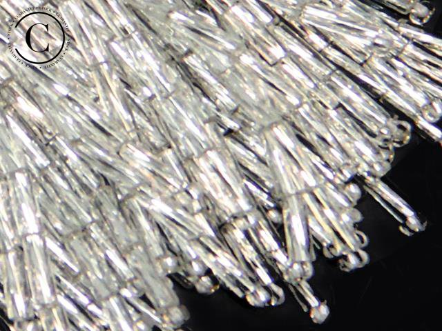 Bugle Bead Dropper Bunch SILVER