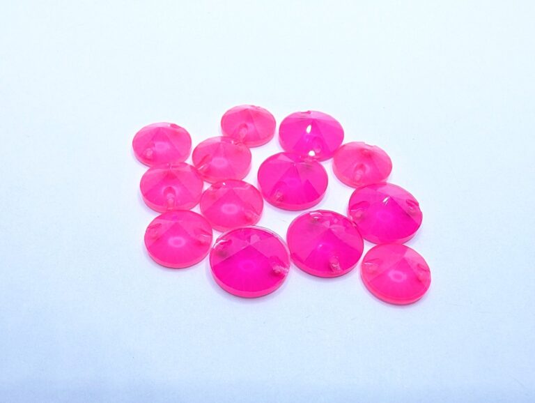 Rivoli Sew-On Stones - Astella NEON FUCHSIA