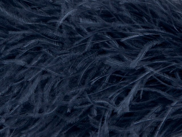 Pure Ostrich Feather Boa Lux 6 Ply - HEMATITE