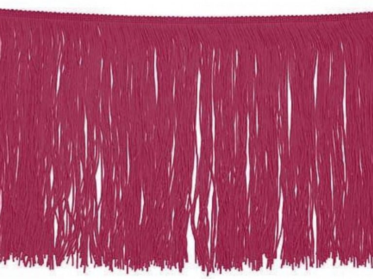 Tactel Fringe Trim 15 Cm BURGUNDY