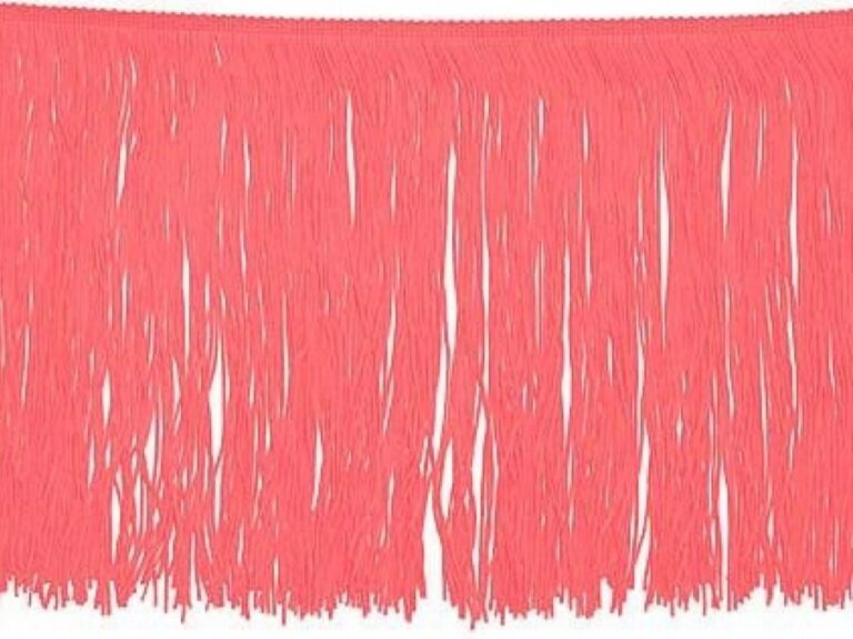 Tactel Fringe Trim 15 Cm CORAL
