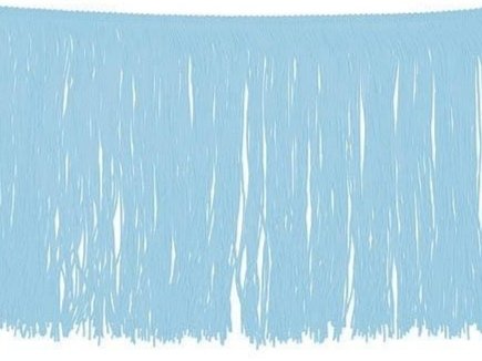 Tactel Fringe Trim 15 Cm PALE TURQUOISE