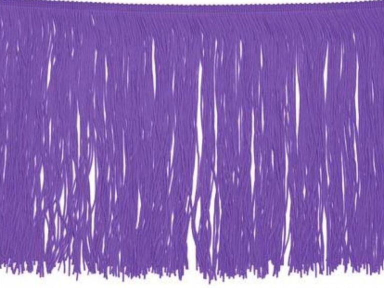 Tactel Fringe Trim 15 Cm PURPLE