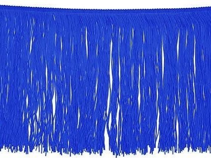 Tactel Fringe Trim 30 Cm OCEAN BLUE