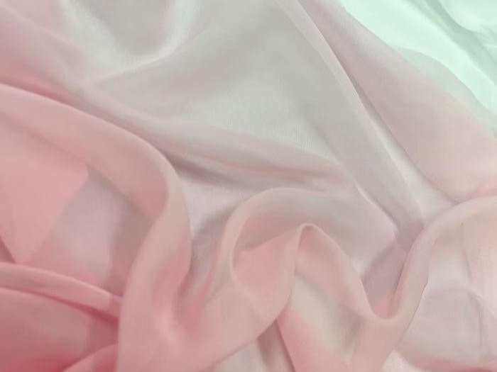 Shading On Georgette - Chrisanne Clover SUGAR PINK/WHITE