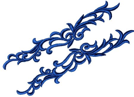 Lace Petunia Motif BLUEBERRY