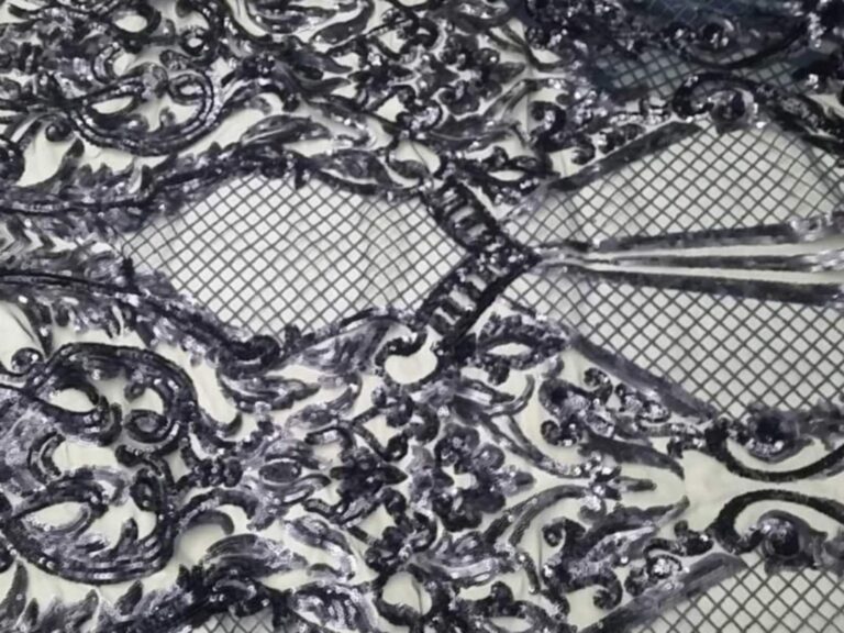 Sequin Net COBALT/BLACK