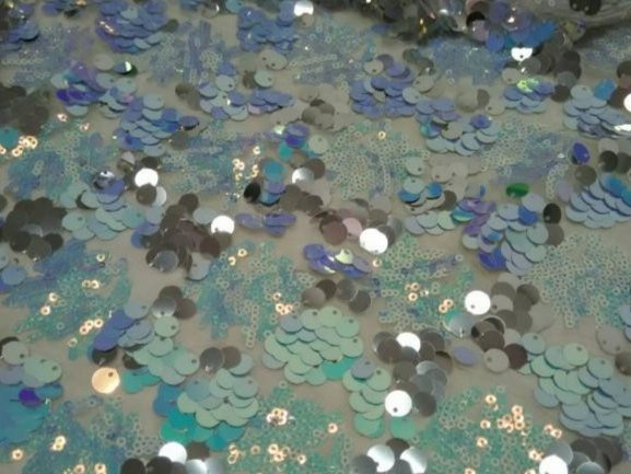 Sequin Net WHITE