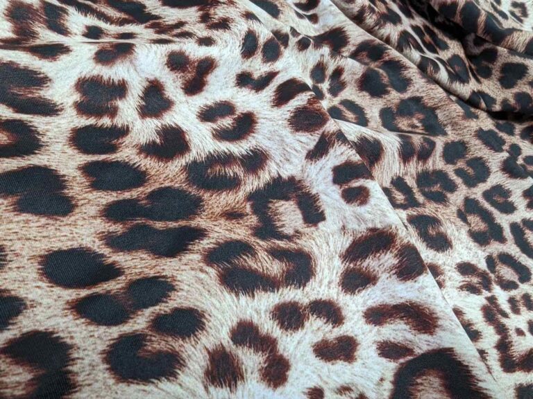 Print On Lycra LEOPARD ALLOVER NATURAL