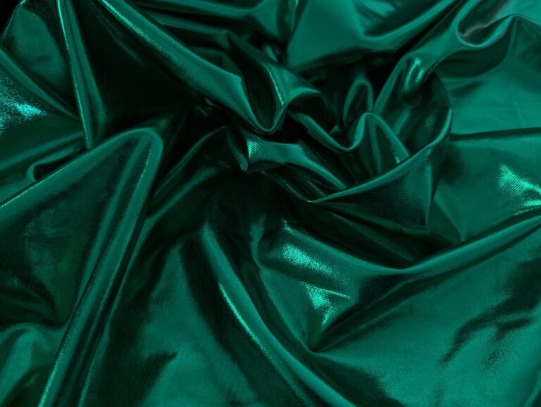 Lycra Stretch Metallic Foiled - EMERALD