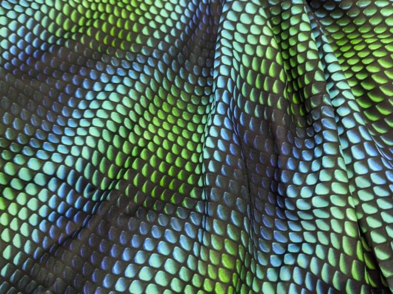 Print On Lycra COBALT/SPEARMINT