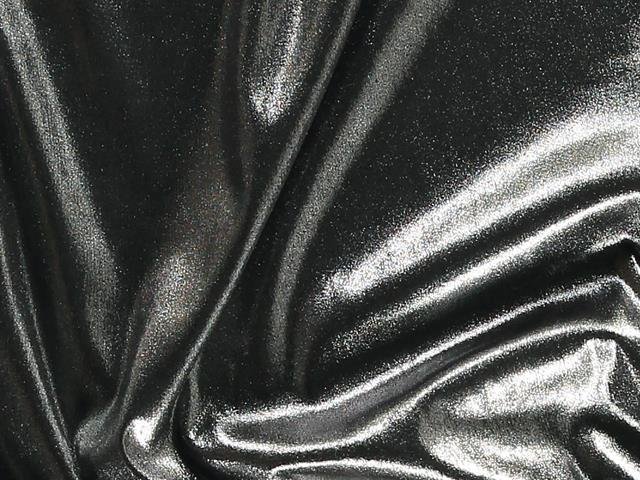 Lycra Metallic Dot - Chrisanne Clover SILVER/BLACK