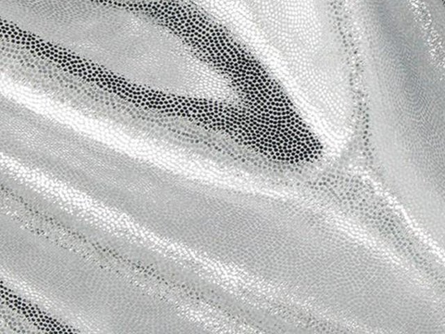 Lycra Metallic Dot - Chrisanne Clover SILVER/WHITE