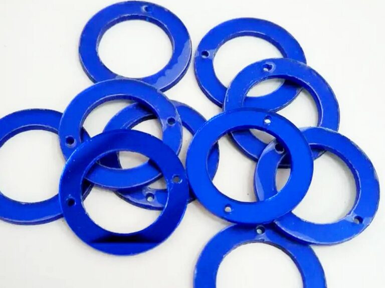 Ring Sew-On Mirrors BLUE