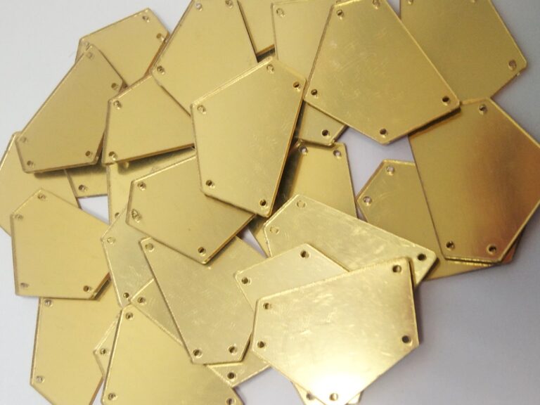 Rhombus Sew-On Mirrors GOLD