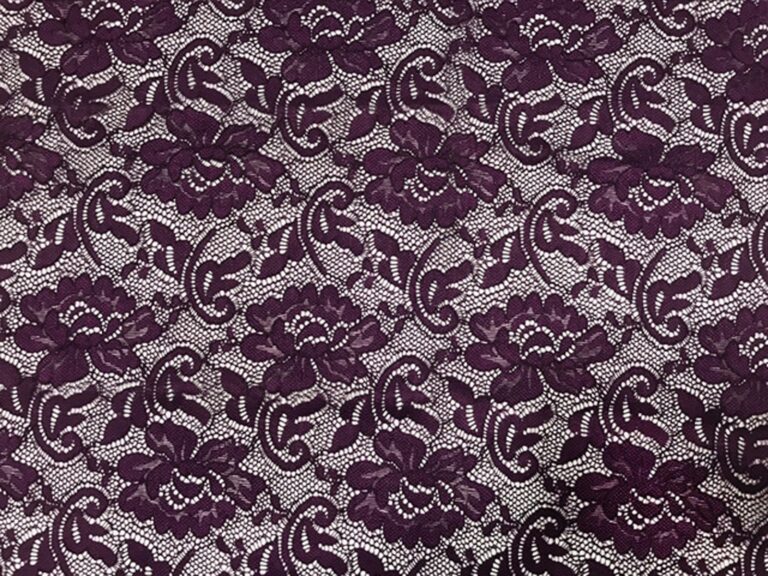 Flower Stretch Lace - PLUM