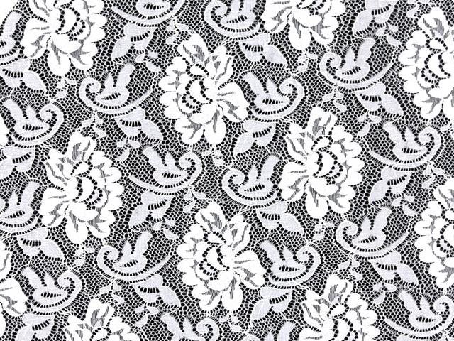Flower Stretch Lace WHITE