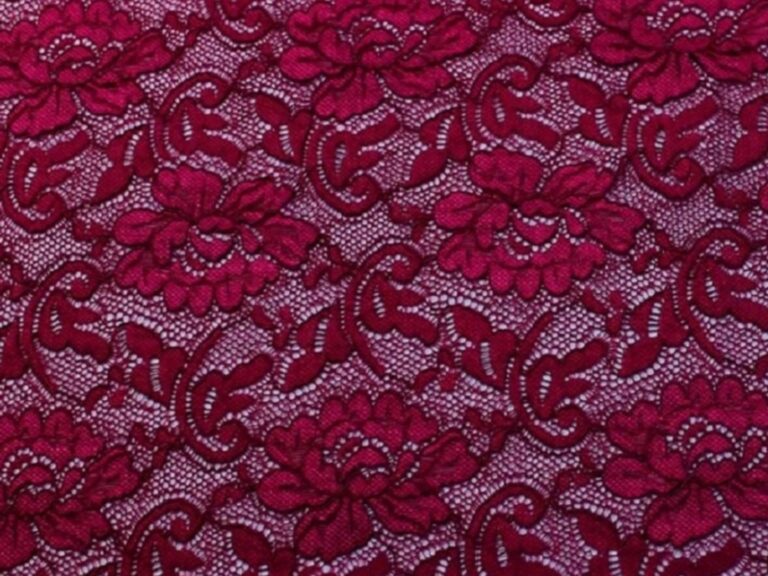Flower Stretch Lace - WINE