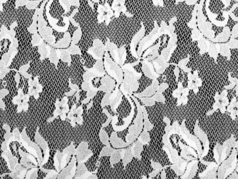 Spanish Rose Stretch Lace WHITE