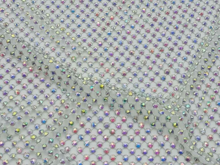 Rhinestone Mesh WHITE