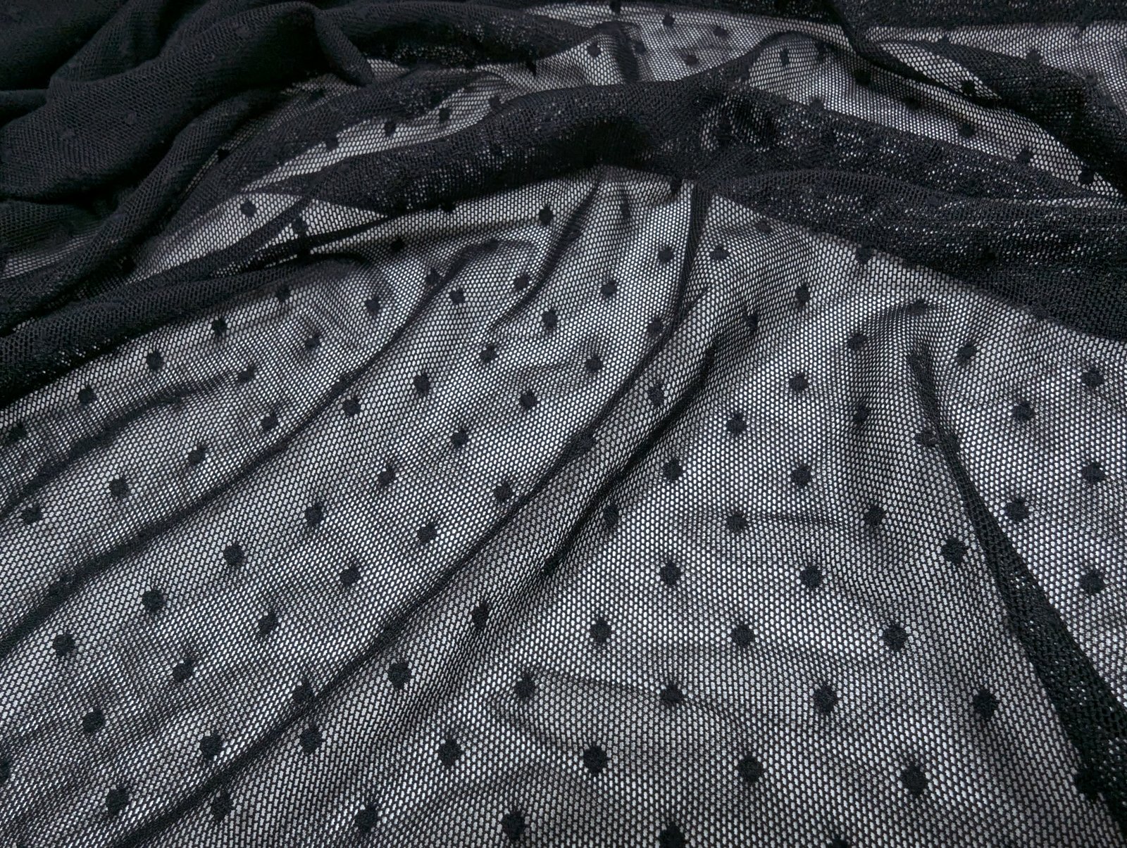 Stretch Net Polka Dot