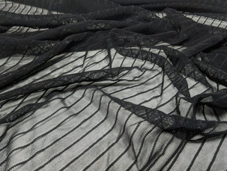 Stripe Mesh - BLACK