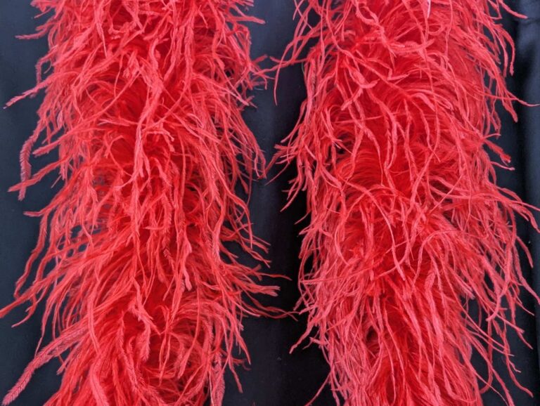 Ostrich Feather Boa 6 Ply RED