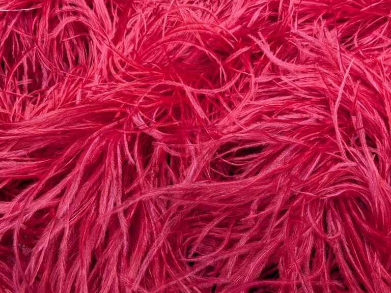 Ostrich Feather Boa Lux 5 Ply - CHERRY RED